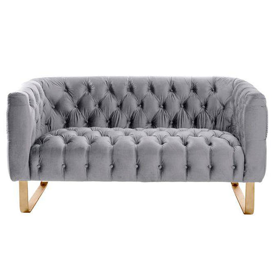 Grosvenor Two Seat Sofa - Brushed Brass - hearthora