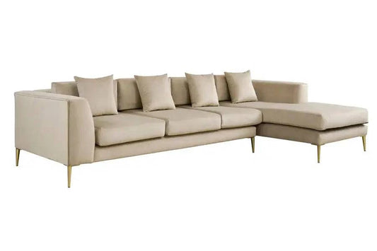 Essen Three Seat Corner Sofa – Ivory - hearthora