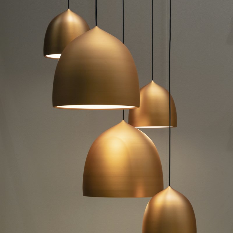 Copper Pendant Cluster