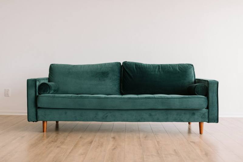 Verde Velvet Sofa