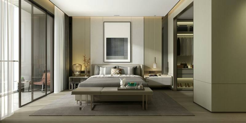 Slate Upholstered Bed