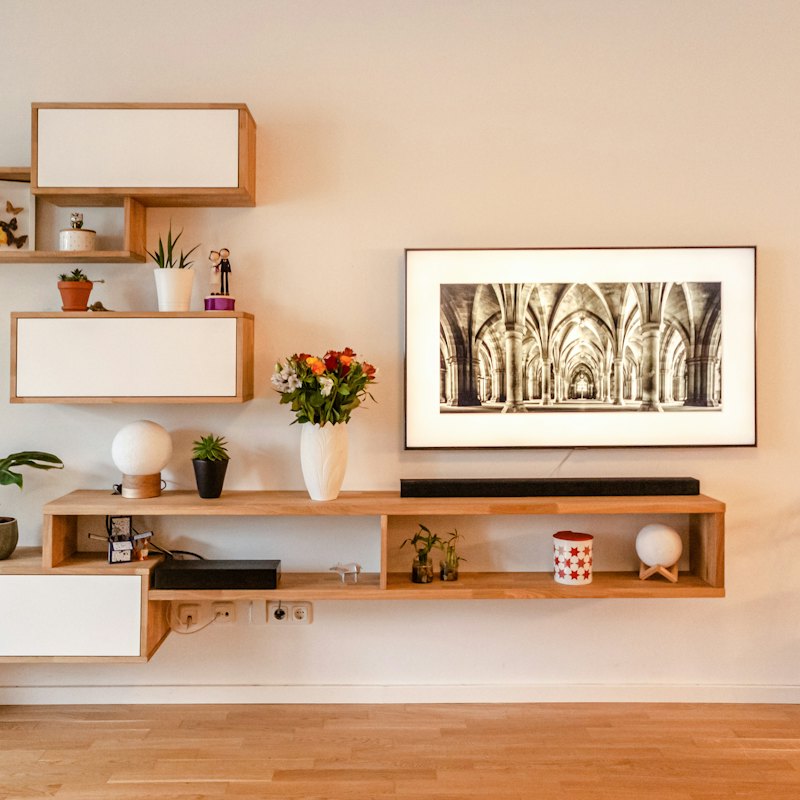 Oak Floating Shelf Set