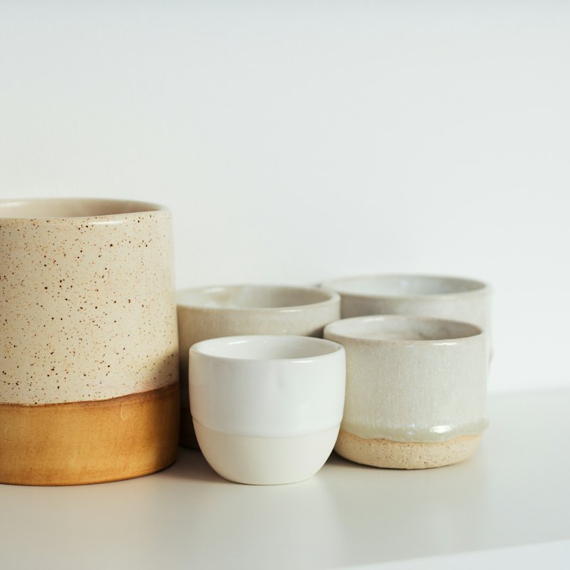 Stoneware Cup Set