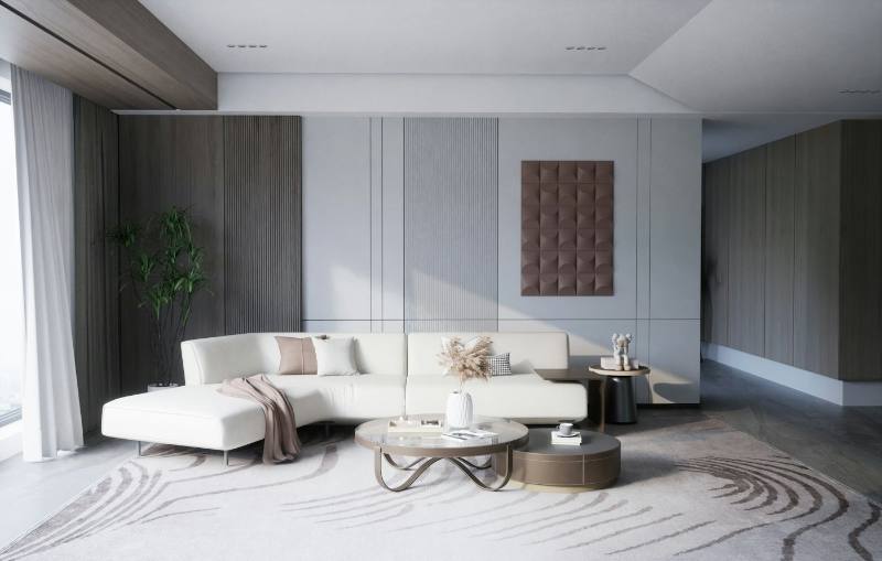 Furnished living room