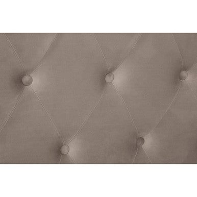 Edison Mink Velvet Ottoman Double Bed - hearthora