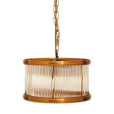 Kensington Townhouse 5 Bulb Small Bronze Pendant Light - hearthora