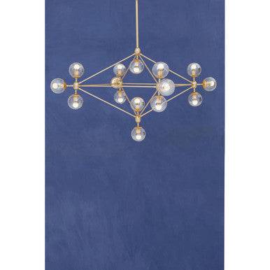 Abira Fifteen Arm Gold Finish Pendant Light - hearthora