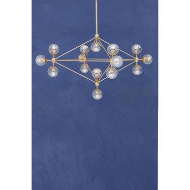 Abira Fifteen Arm Gold Finish Pendant Light - hearthora