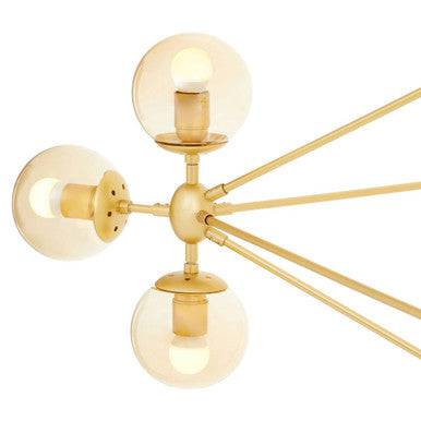 Abira Fifteen Arm Gold Finish Pendant Light - hearthora