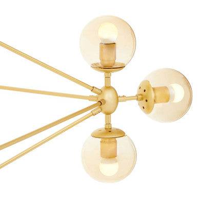 Abira Fifteen Arm Gold Finish Pendant Light - hearthora