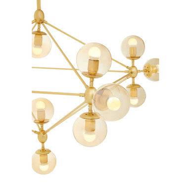 Abira Fifteen Arm Gold Finish Pendant Light - hearthora