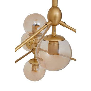 Abira Gold 10 Arm Pendant Light - hearthora