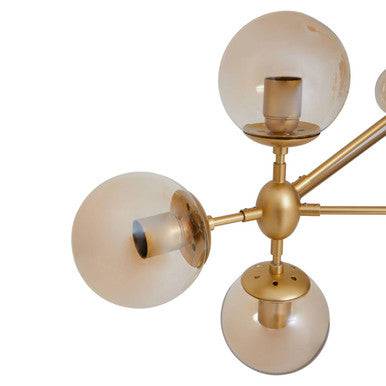 Abira Gold 10 Arm Pendant Light - hearthora