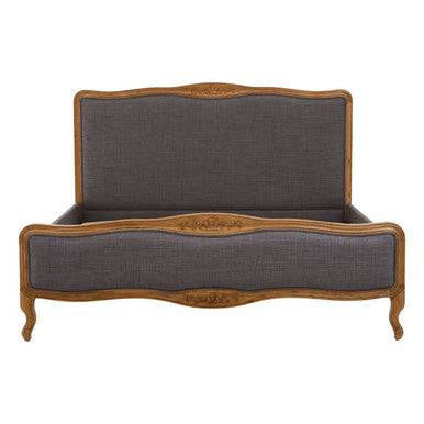 Parkside Grey Fabric Super Kingsize Bed - hearthora