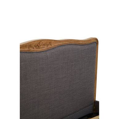 Parkside Grey Fabric Super Kingsize Bed - hearthora