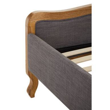 Parkside Grey Fabric Super Kingsize Bed - hearthora