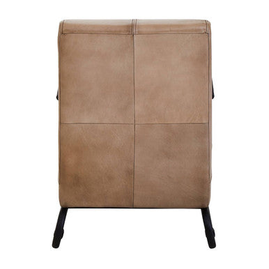 Buffalo Grey Leather Armchair - hearthora