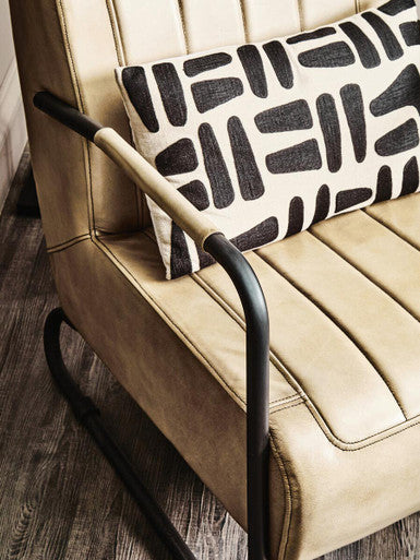 Buffalo Grey Leather Armchair - hearthora