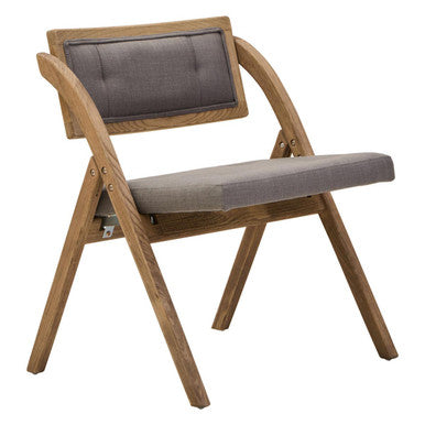 Cebu Grey Wash Elm Wood Folding Chair - hearthora
