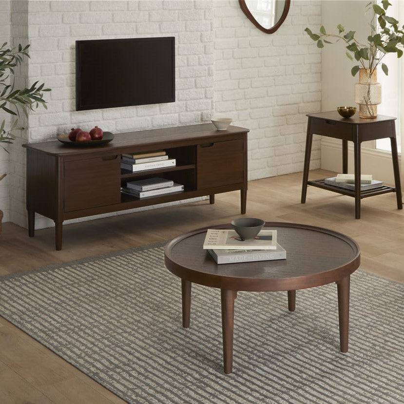 Norway Walnut TV Stand & Media Unit - hearthora