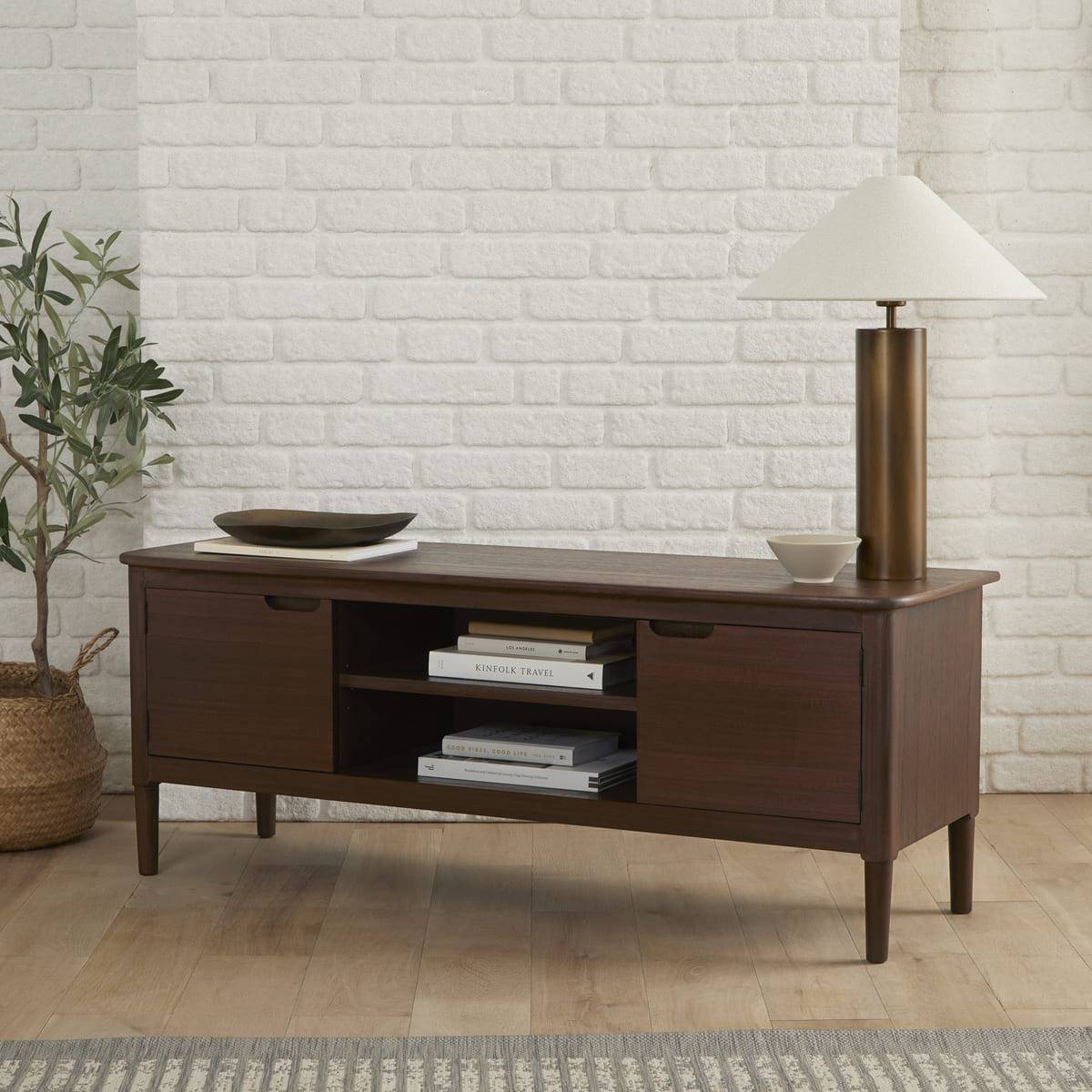 Norway Walnut TV Stand & Media Unit - hearthora