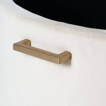 Aria Brass Coffee Table &amp; Ottoman Set - hearthora