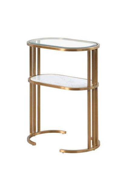Aria Side Table Brass - hearthora