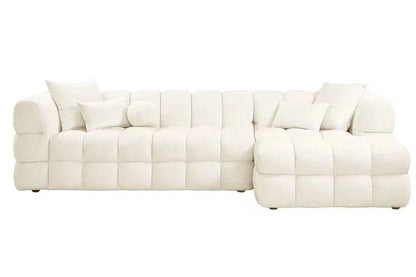 Berlin Right Hand Corner Sofa - Ivory Chenille - hearthora