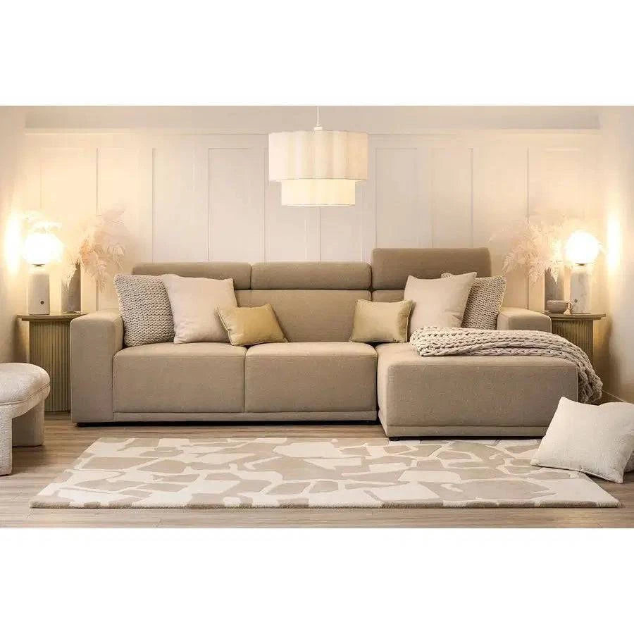 Heather Right hand Corner Sofa - Taupe - hearthora