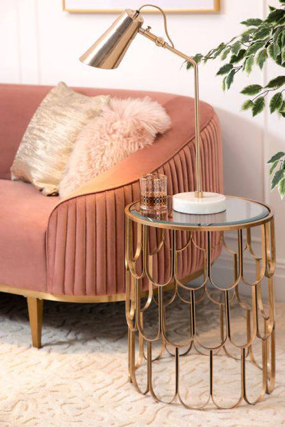 The Pino Brass Side Table - hearthora