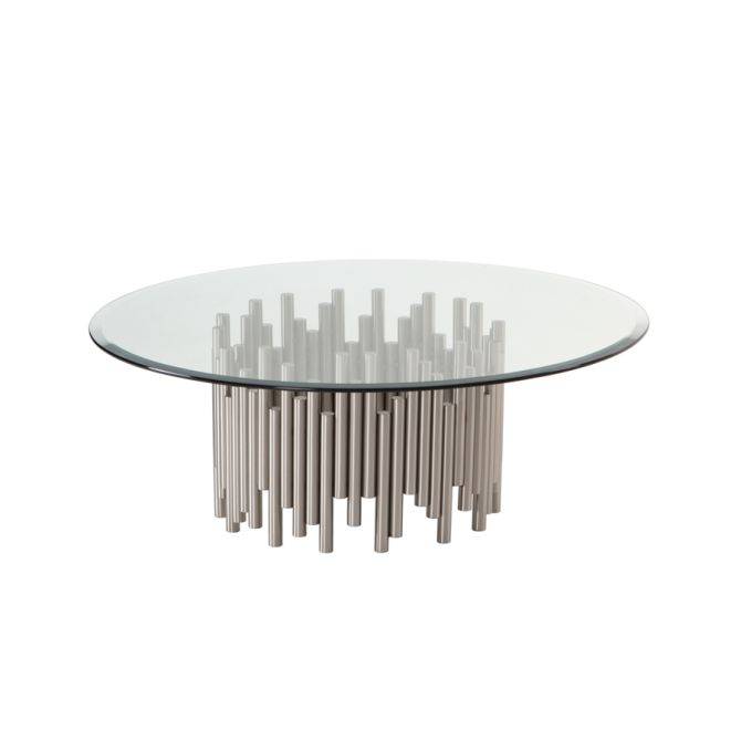 Rubell Silver Coffee Table - hearthora