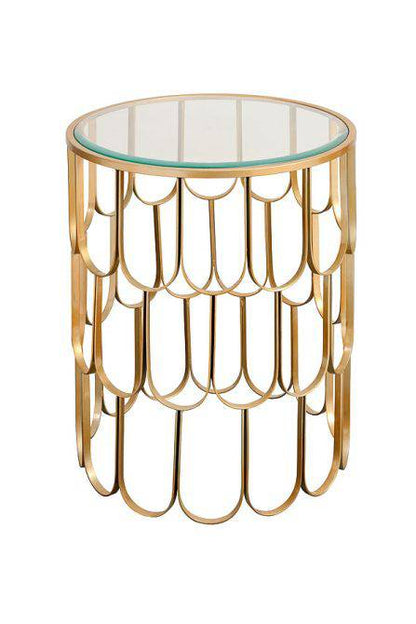The Pino Brass Side Table - hearthora