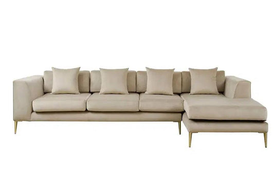 Essen Three Seat Corner Sofa – Ivory - hearthora
